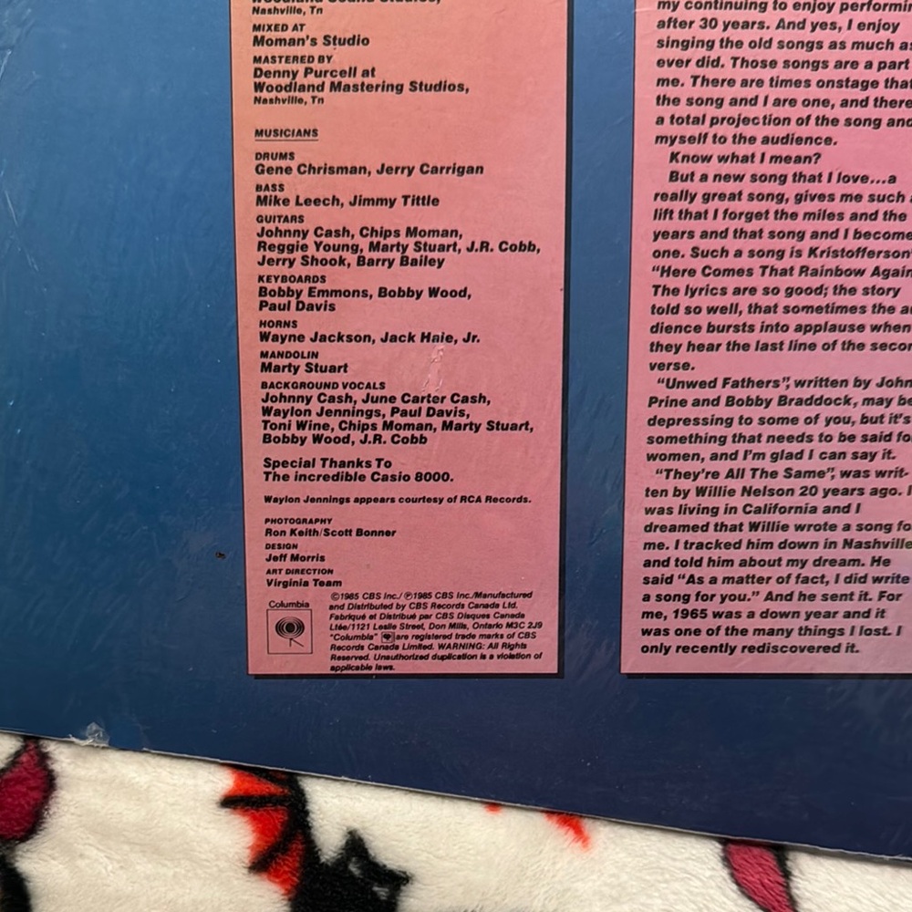 Johnny Cash Rainbow Vinyl Record - Picture 3 of 4